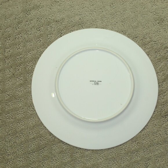 Set of 4 Imperial China by W. Dalton 6571 Whitney Pattern 10 5/8" Dinner Plates - Picture 3 of 5